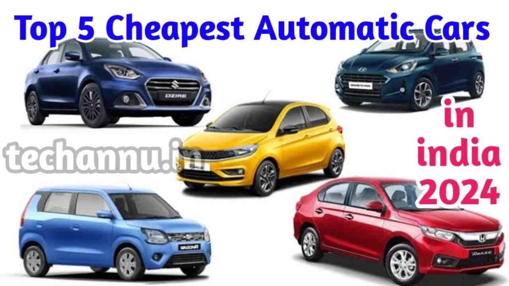 Top 5 Cheapest Automatic Cars in India 2024